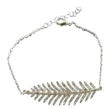 Fashion 925 Sterling Silver Jewellery Bracelet Leaf Jewelry (KT3173)
